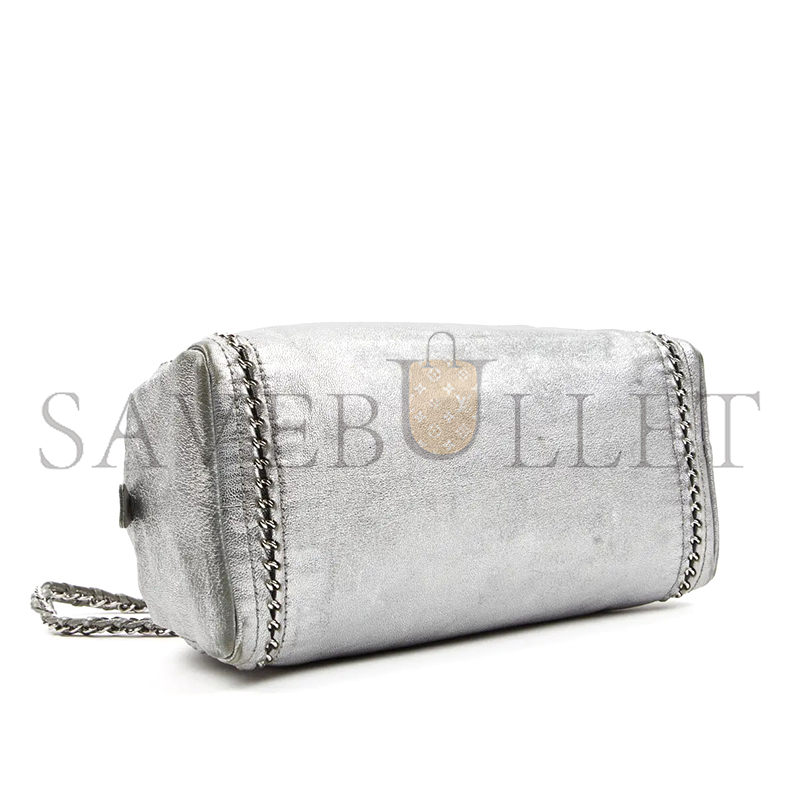 CHANEL METALLIC GRAINED CALFSKIN LUXE LIGNE BOWLER BAG (33*17*15cm)